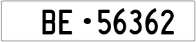 Trailer License Plate